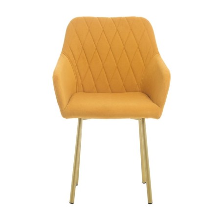 Liberty chair, velor mustard/gold-2