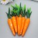 Easter decor "Carrots with golden sparkles" set of 6 pcs 10 cm