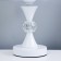 Highlight lamp with backlight "PION" 1x40W E27 220V white 21x21x35 cm Risalux