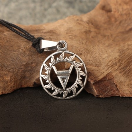 The amulet "Symbol of Veles", metal pudter, art casting-2
