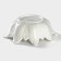 Porcelain salad Magistro "Blanche. Flower ", d = 24 cm, white color