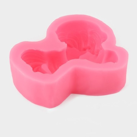 Mold "Pony", silicone, 9.8 × 9 × 3.3 cm, color mix-1