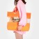 Bag Women's Beach Tropical Vibes, 50x35x11 cm, orange color
