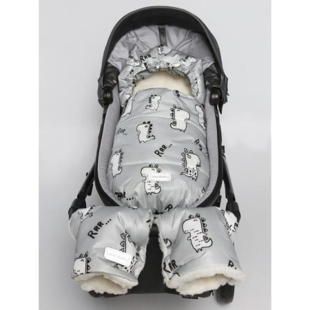 Winter Fur Fur Snowy Baby, size 85 cm, dinosaur print-7