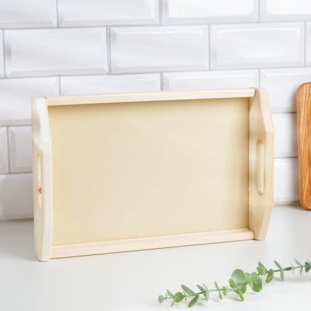 Wooden tray "country", array, 23 × 35 × 6.5 cm-4