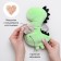 Toy heating pad with cherry bones "Dragon Stasik", crumbs