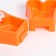 Double Divisive "Association" under the bottle, 26x11.5x4.5 cm, orange