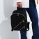 A backpack on a zipper, Medvedkovo, 2 external pockets, black color