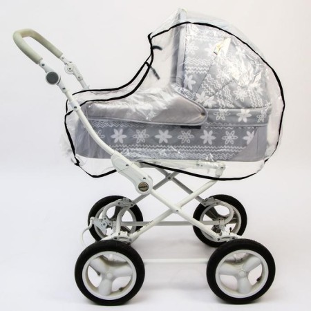 Universal raincoat for a baby stroller, with a window, PVD