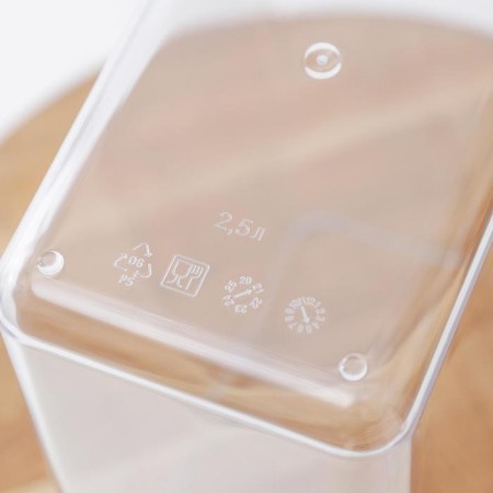 Container for bulk products "Step", 2.5 l, 16 × 10 × 21 cm, white color-2