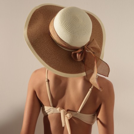 Women's hat minku, col. light brown, rr 58-2