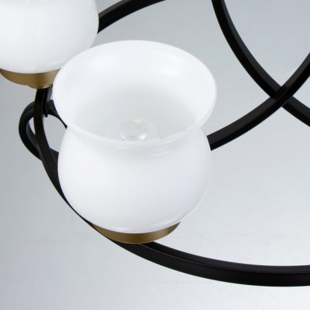 Cante "Country" 5x40W E27 black and gold 60x60x50 cm Bayerlux-6