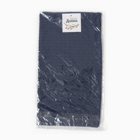 Toward "Dolyana" col. Indigo 35x60 cm, 100% hl., large waffle 220 g/m2-5