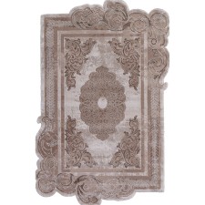 Rectangular carpet Karmen Hali Safir, size 195x290 cm, color Brown/Brown