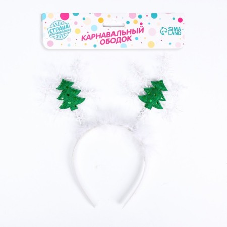 Carnival rim "Snowflake with Christmas trees"-1