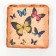 Box for cookies, "watercolor butterflies", 12 x 12 x 3 cm