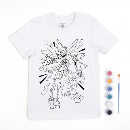 Set for creativity T -shirt -coloring, "robot", size 104 -110 cm-1