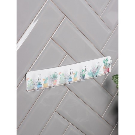 Planck for 6 hooks "indoor flowers", 35 × 6.3 × 3 cm-1