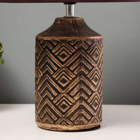 E14 40w 40w Brown Brown Path with Golden Patina 22x22x36 cm-3