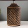 E14 40w 40w Brown Brown Path with Golden Patina 22x22x36 cm
