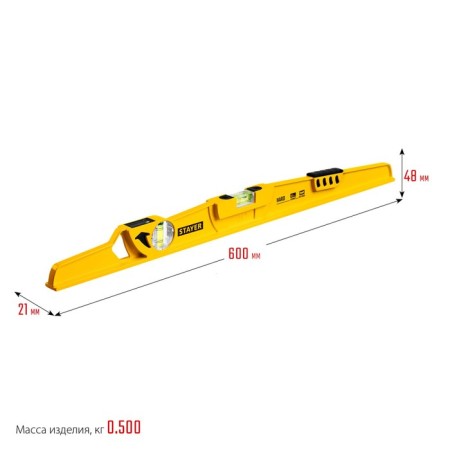 Stayer Hard 3483-060 level, cast, with a mirror eye 600 mm-8
