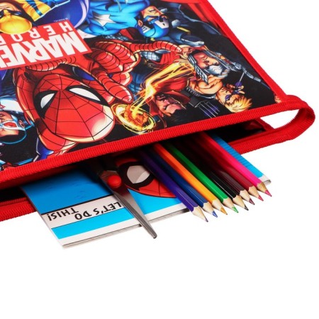 Plastic A4 folder, with zipper, spider-man-8