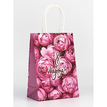 Package Gift craft "March 8!" 15 x 8 x 21 cm-1