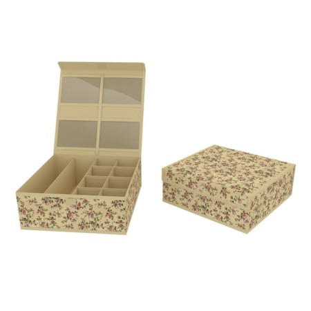 Organizer for storage with a lid, 32x32x12 cm