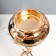 Summary metal, glass for 1 candle "Paola" D-5 cm, gold 11.5x11.5x32.5 cm