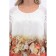 Female blouse, size 52, white color, coral