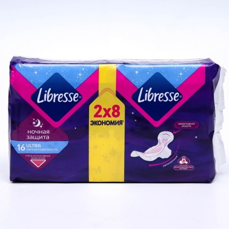 Hygienic gaskets Libresse Ultra Night, 16 pcs.