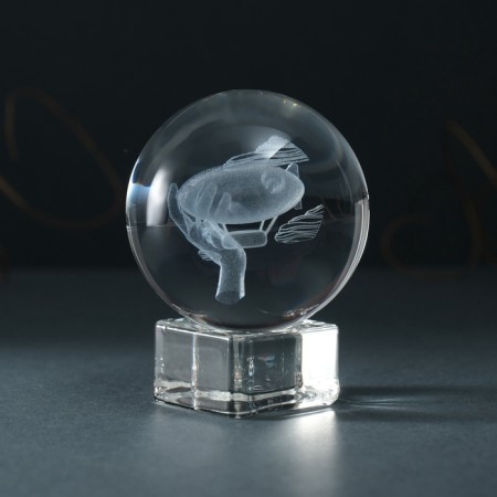 Souvenir glass "Airship" d = 6 cm