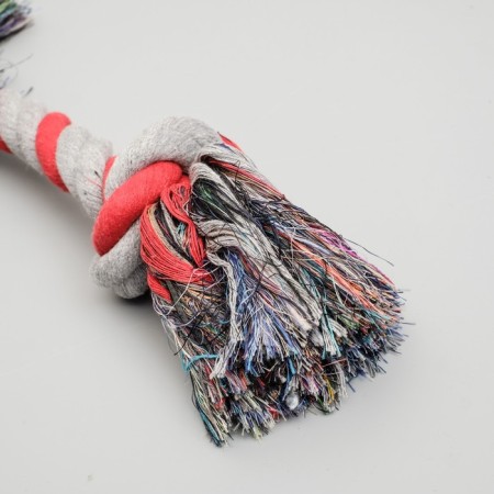 Cable toy "2 knots", 200 g, up to 33 cm, mix of flowers-1