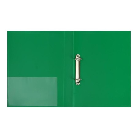 Folder on 2 rings A4, Calligrata, 40 mm, 700 μm, pocket at the end, green-1