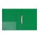 Folder on 2 rings A4, Calligrata, 40 mm, 700 μm, pocket at the end, green