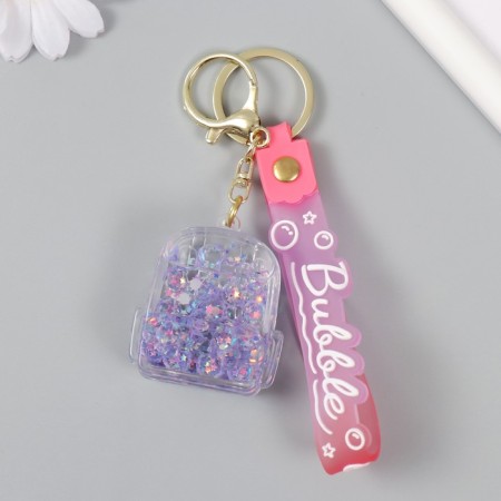 A plastic keychain with a carbine, a strap of "backpack" water with decor1.8x5.3x5.6 cm-1