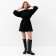 Women's dress Minaku: Casual Collection Black Color, Rr. 46