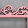 Top for jewelry "monogram" 14 × 14 × 24 cm, thickness 3 mm, pink color