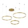 Dimic -shaped suspension, size 133.5x95 (80+60+40) x150 cm 110W, LED, 3000K, with FDU