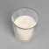 Candle in a smooth glass flavored "jasmine", 8.5 cm