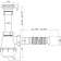 Siphon for sipi "Ani Plast" grotto A0110, 1 1/2 "x 40 mm, with a corrugated pipe 40 x 50 mm