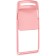 Fold plastic stool, metal/plastic, pink/pink 43x46x81 cm