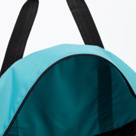 Sports bag with lightning, without lining, external pocket, turquoise color-3