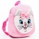 Blue backpack on a zipper, with a pocket, 19 x 22 cm "Kita Marie", cats aristocrats