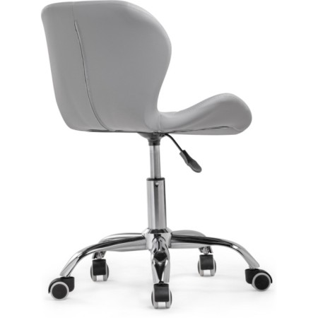 Computer chair Trizor Metal/Eco -leather, Chrome/Gray 53x53x69 cm-4