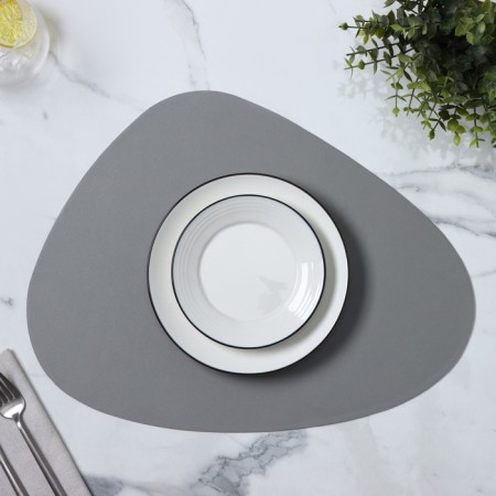 Serving napkin on the table "TEM", 45 × 35 cm, color gray color-1