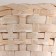 Wicker basket, d13x9xh330cm, white, bamboo