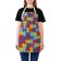 Apron kitchen with a photo print "Color Puzzles", adjustable, size OS