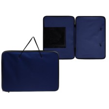 Folder for drawings and drawings A3, 470 x 340 x 20 mm with handles, textile, inner pocket 