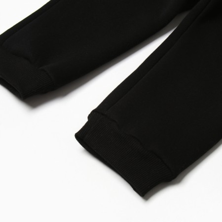 A set for a boy (sweatshirt, trousers), I was launched, the color is black/gray melange, height 86-5